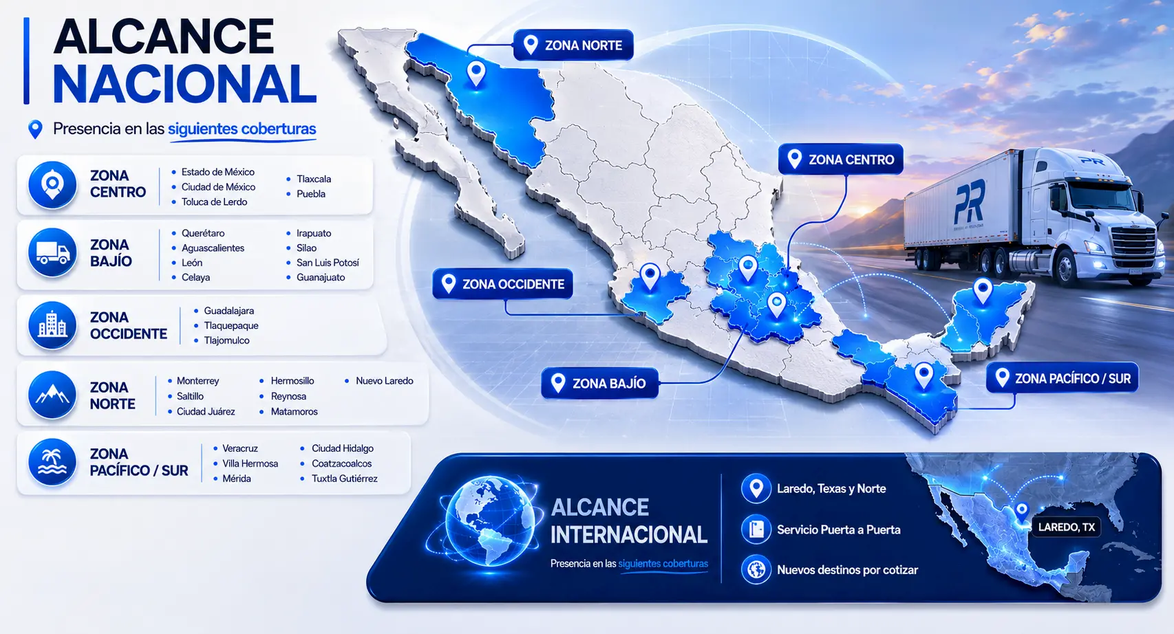 cobertuta y alcance transportes especializados pr